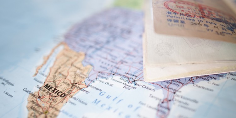 Mexico Map and Passport